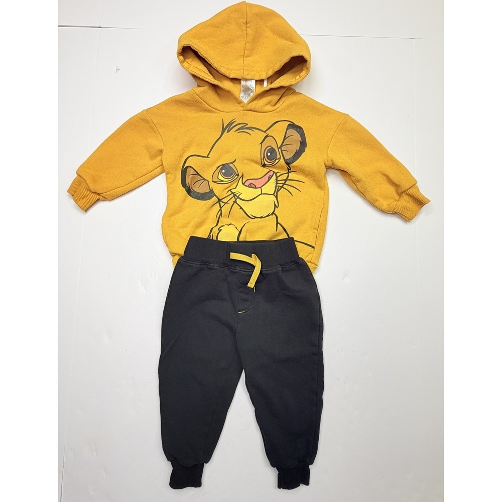 Disney The Lion King Simba 2T Yellow Hoodie Jogger Set